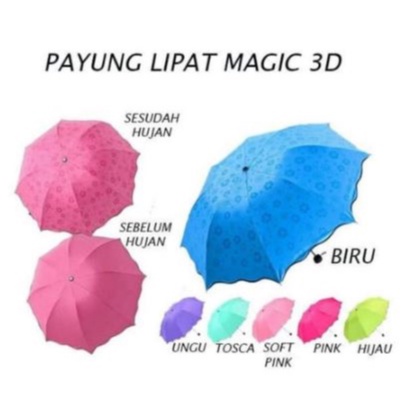 [ OBJ ] Payung 3D Payung Warna Warni 3D Payung Lipat