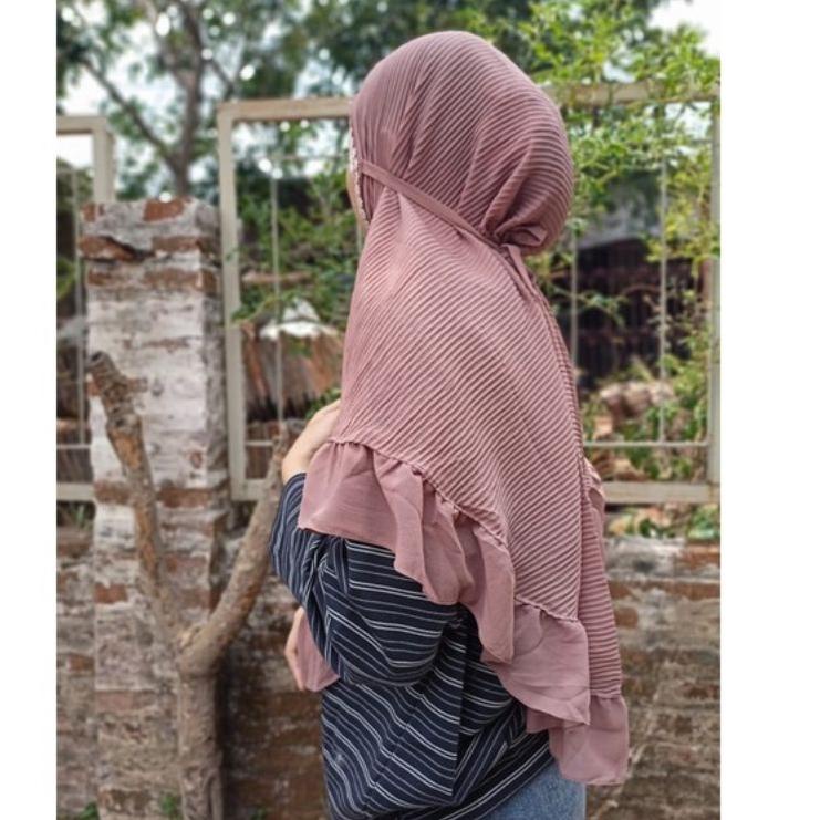 BERGO REMPEL RENDA NON PET BERGO MARYAM FULL PLISKET SYARI REMPEL RENDA CERUTI JUMBO - SBL.27Jn22т
