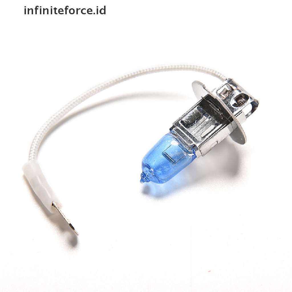 (Infiniteforce.Id) 2pcs Lampu Depan Halogen H3 Super Terang 12v 55w Warna Putih Untuk Mobil