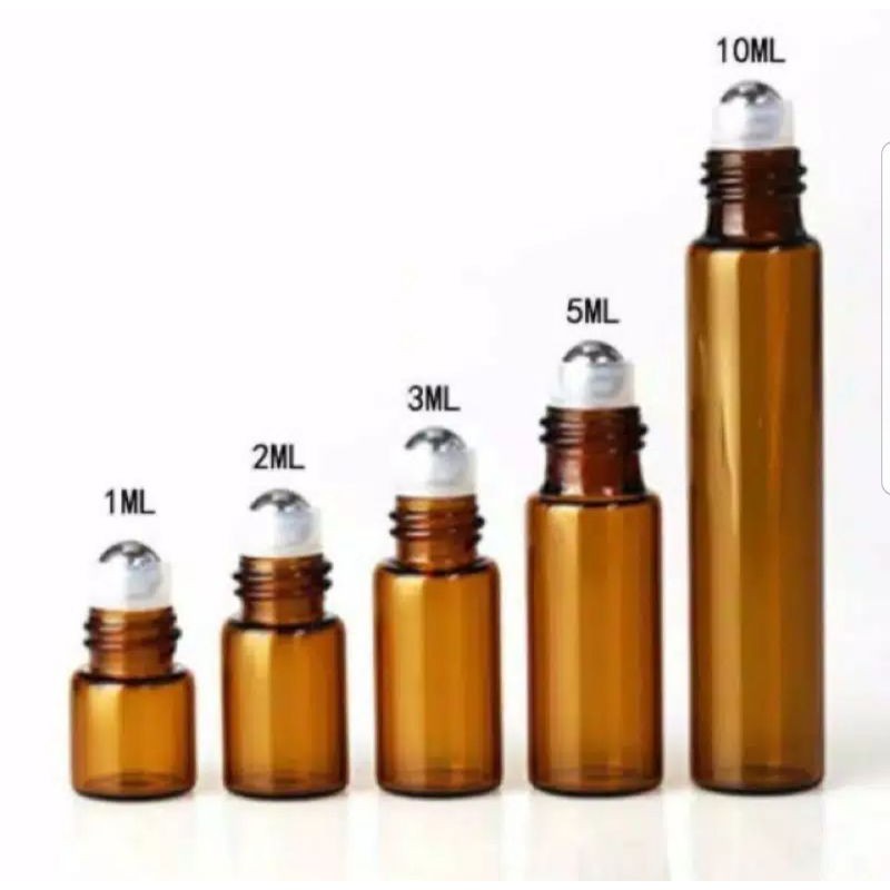 Botol Roll On Amber/Essential Oil Roller Perfume /Botol kosong roll on 10 ml 5ml 3ml 2ml 1ml