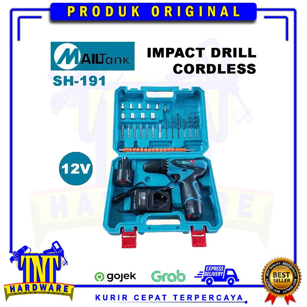 MAILTANK MESIN BOR CORDLES CAS BATERAI 12V SH -191 BOR CAS BATERAI SET