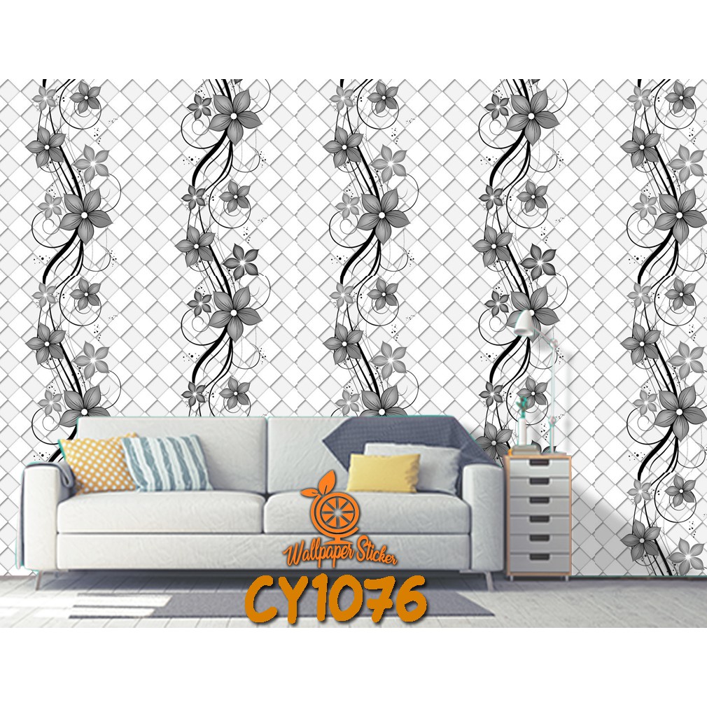 Walpaper Dinding Stiker Wallpaper Sticker Bata Garis Batik Karakter Walpaperdinding Cy1076