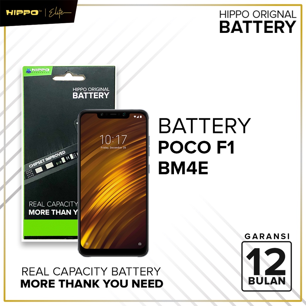 Jual Hippo Baterai Baterry 100 Ori Baterai Xiaomi Poco Phone F1 Bm4e 4000mah Original Batere 6452