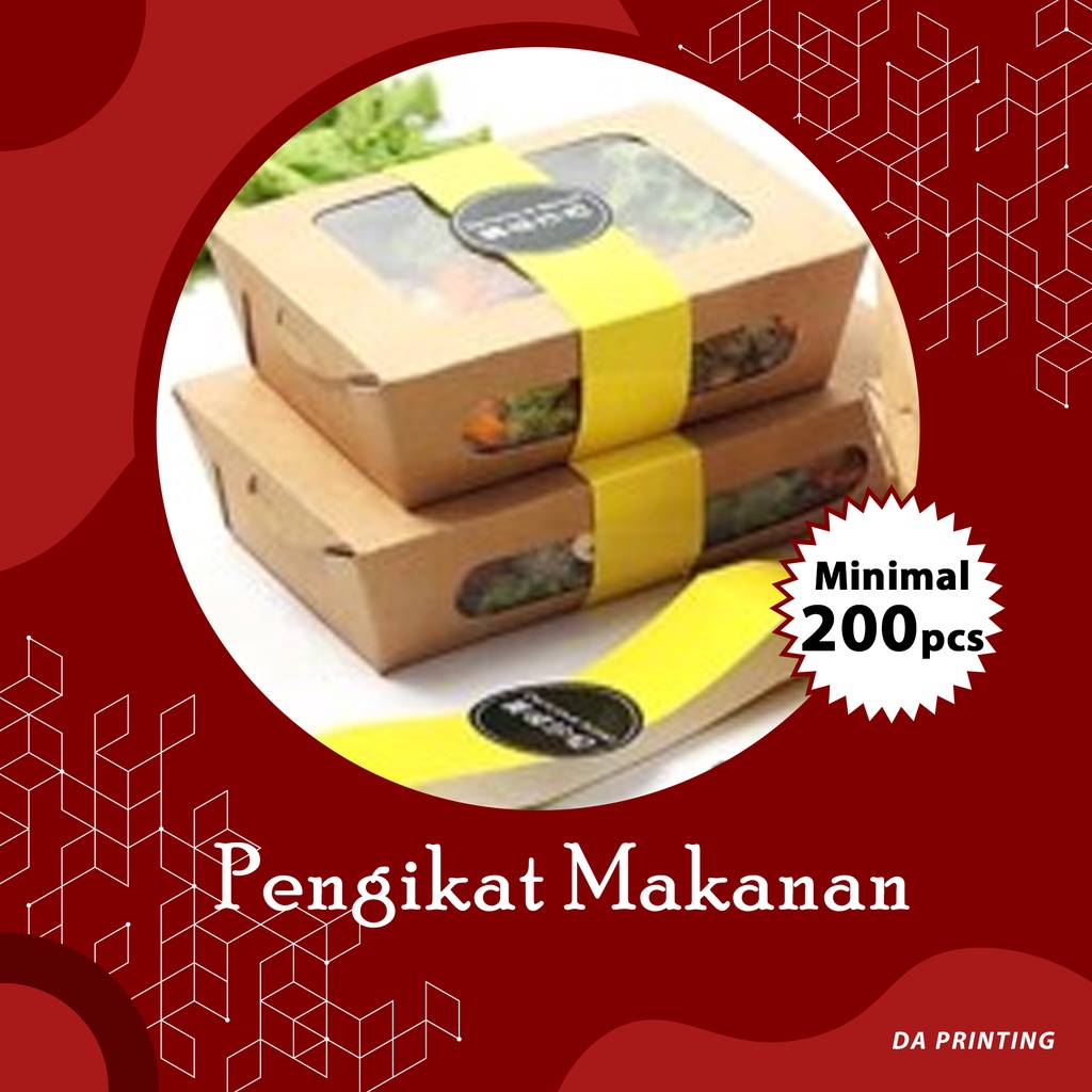 

[DA PRINTING] Roller Pengikat Makanan/Paper Belt Sleeve/Label Makanan