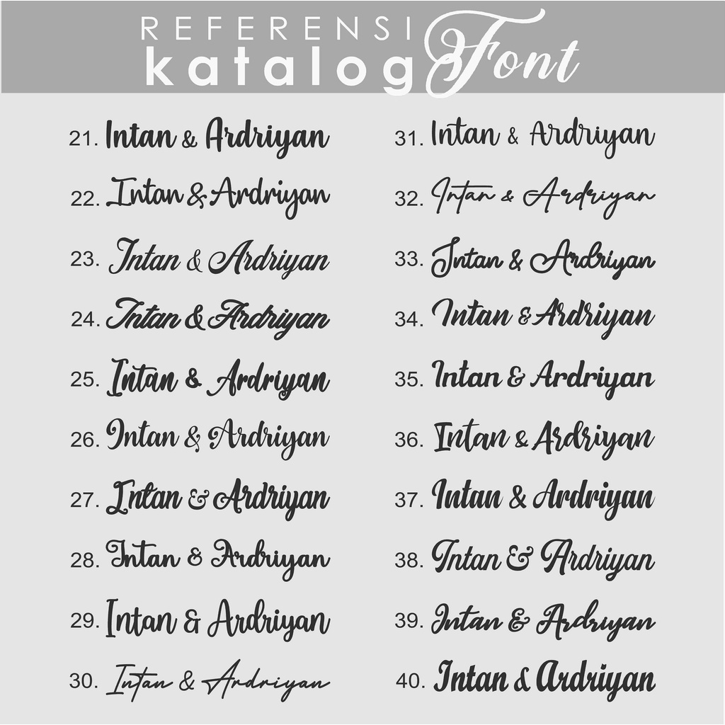 PO Nama Tanggal Nominal CUSTOM GRAFIR Text Akrilik Hitam / Akrilik Bening Cutting Mahar