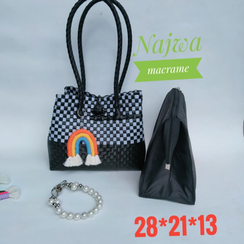 inner tas jali Pety  M 28*15*21