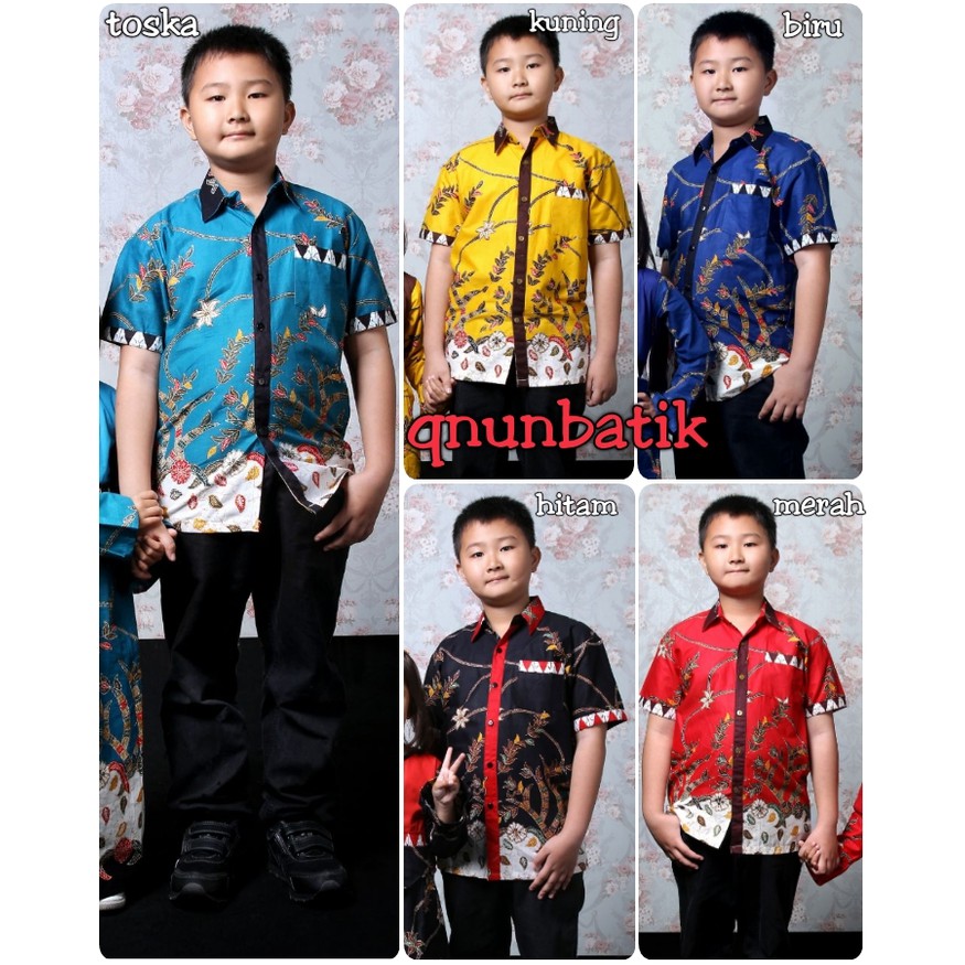  Model  Baju Batik  Anak  Laki  Laki  Modern Kumpulan Model  Kemeja 