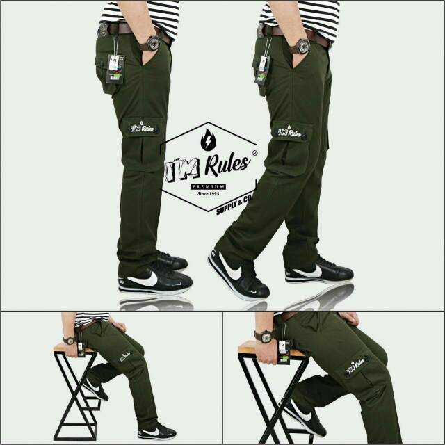 I M RULES Original Seri 014 Celana Panjang Cargo pria I M RULES Original Seri 014 Celana Panjang Cargo pria