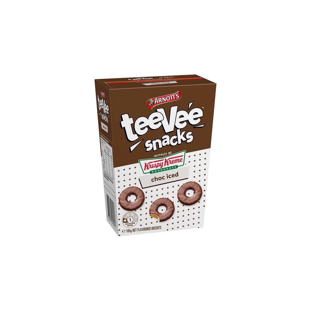 Arnott's TeeVee Snacks With Krispy Kreme Choc Iced Australia