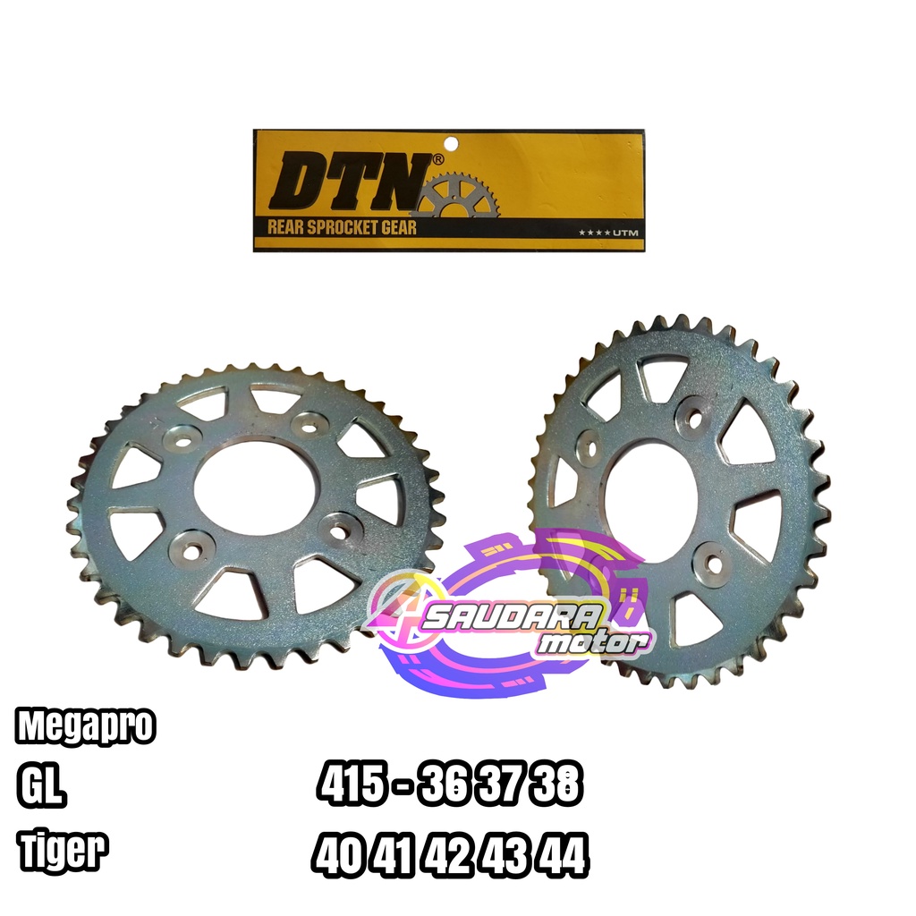 Gir Gear belakang 415 - 36 37 38 40 41 42 43 44 merek Daytona DTN Megapro GL TIGER