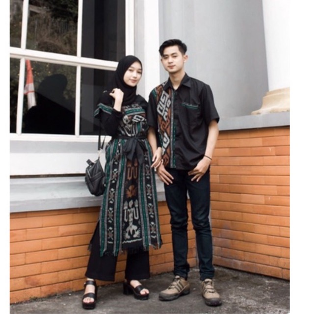 COUPLE TENUN AURORA DRESS COUPLE TENUN SONGKET IKAT TROSO ORY KEISHAN.ID DRESS KONDANGAN NATAL ETNIK PEKALONGAN | COUPLE TENUN | COUPLE SONGKET | COUPLE DRESS | COUPLE KONDANGAN | COUPLE KELUARGA