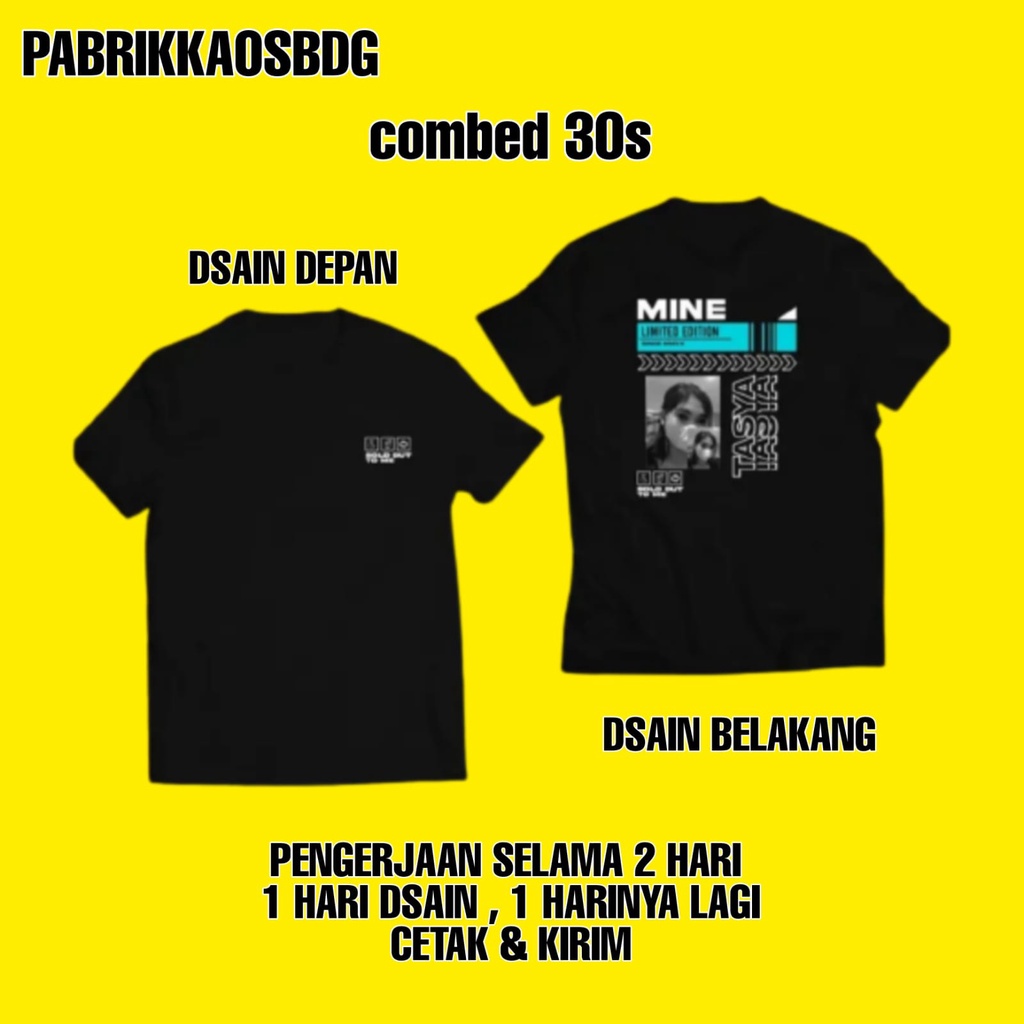 Kaos costum dsain suka suka / baju kaos satuan costum foto pacar doi / t-shirt costum kata kata