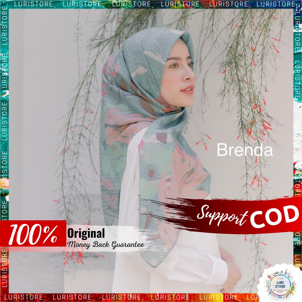 MYLADY HIJAB ORIGINAL BRENDA Hijab Jilbab Jelbab Kerudung My Lady Ori Motif Terbaru