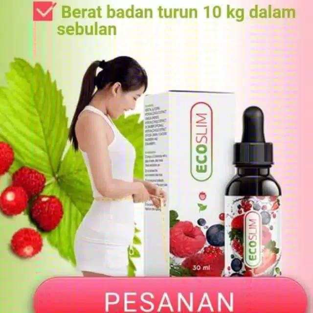 ECO SLIM ECOSLIM Pelangsing Tetes Herbal Dan Penurun Berat Badan Original BPOM