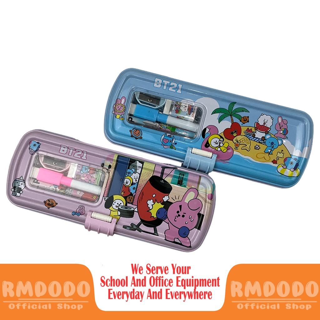 

Rmdodo - Kotak Pensil Kaleng BT21 Series 2 Tingkat Ada Isi / Tempat Pensil Kaleng 2 Susun / Pencil Case Murah Berkualitas Bisa Cod