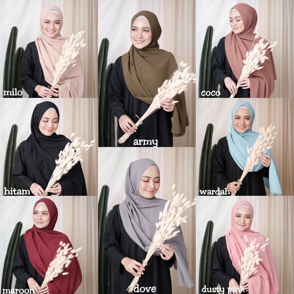 PASHMINA SABYAN BIASA 75  x 175 HIJAB WANITA /  JILBAB / HIJAB