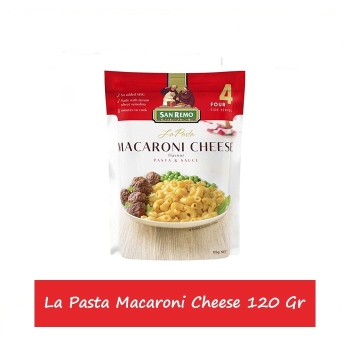 SAUCE &amp; PASTA SAN REMO MACARONI CHEESE LAPASTA 120GR MAKARONI KEJU