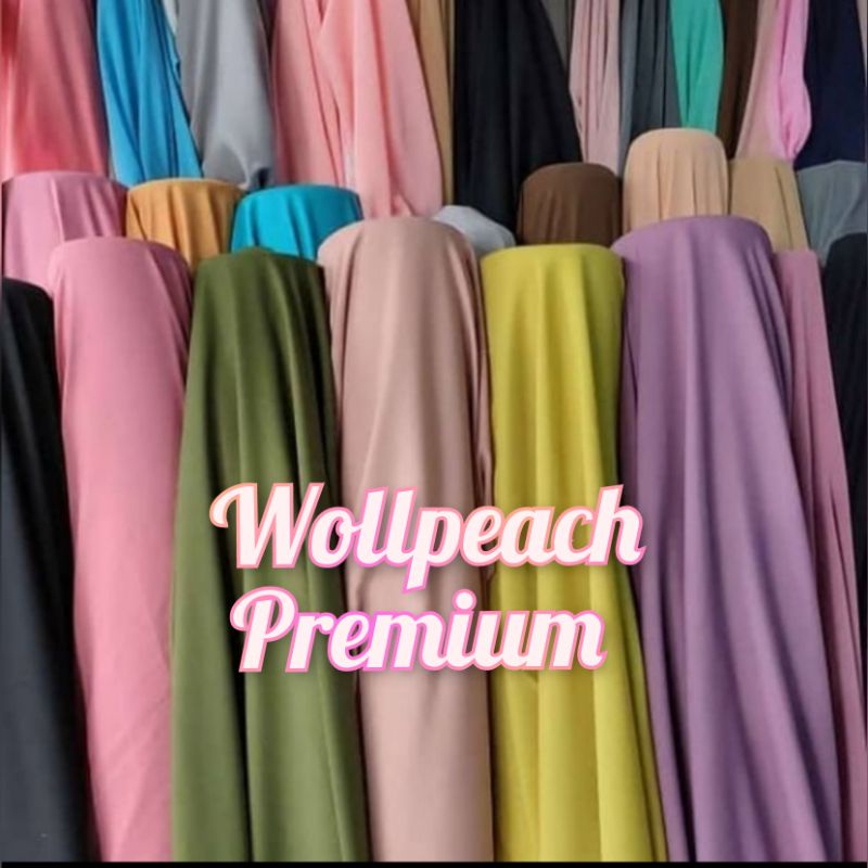 Bahan wolfis / woll peach / kai  wollpis