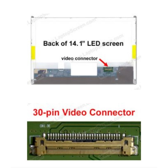 Led Lcd Dell E6410 14.1 inci 30 pin