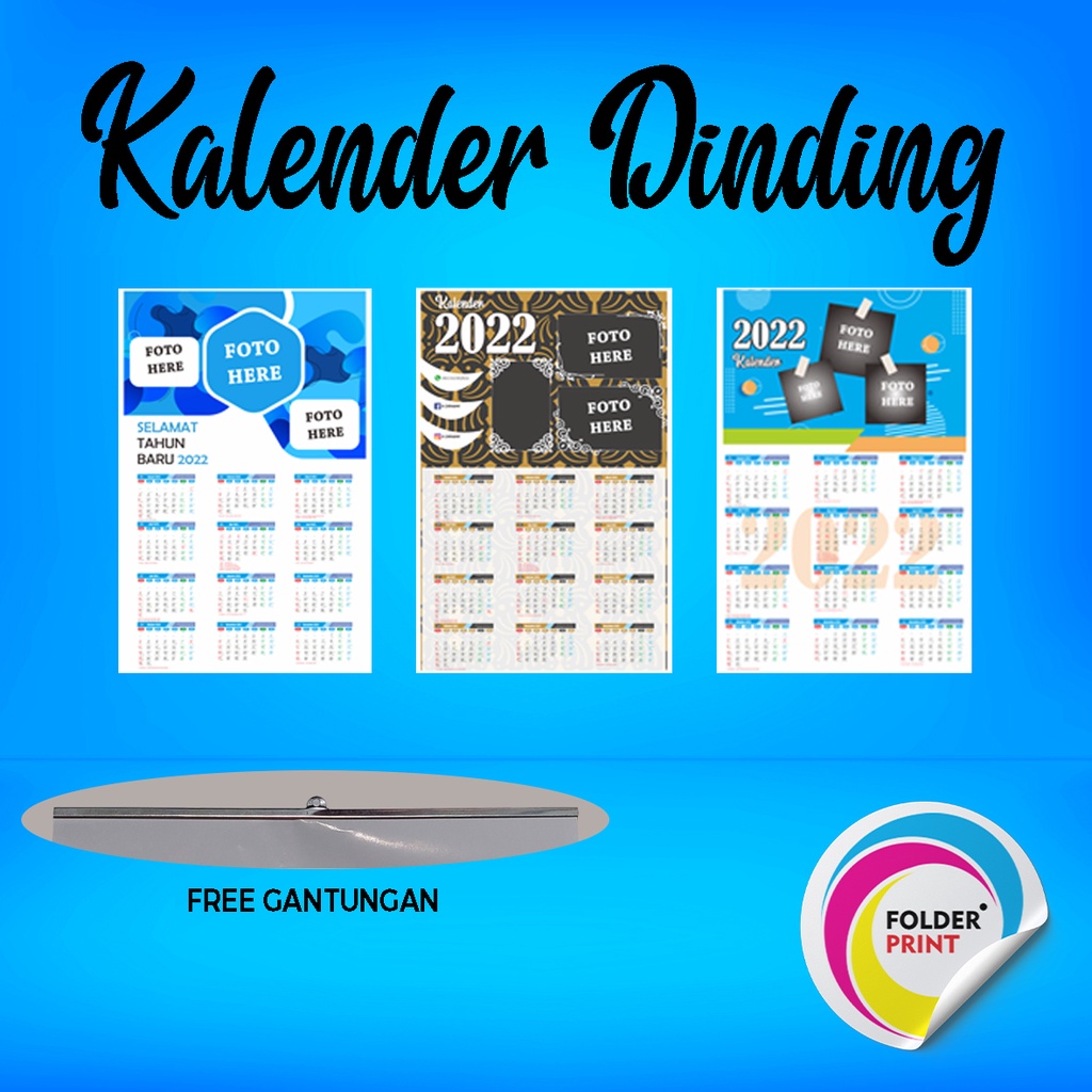 Cetak Kalender Dinding Custom Foto Sendiri Terbaru