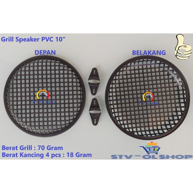 Grill Speaker Plastik 10 inch / Tutup Pelindung Speaker 10in / Ram 10&quot;