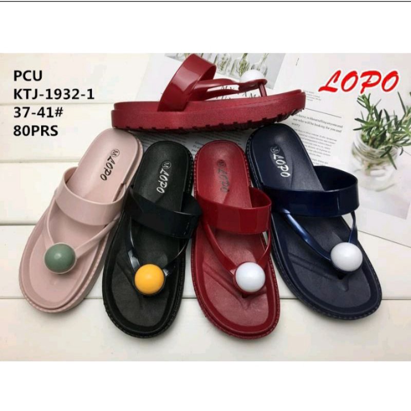 SANDAL WANITA JELLY LOPO IMPORT SANDAL SANTAI