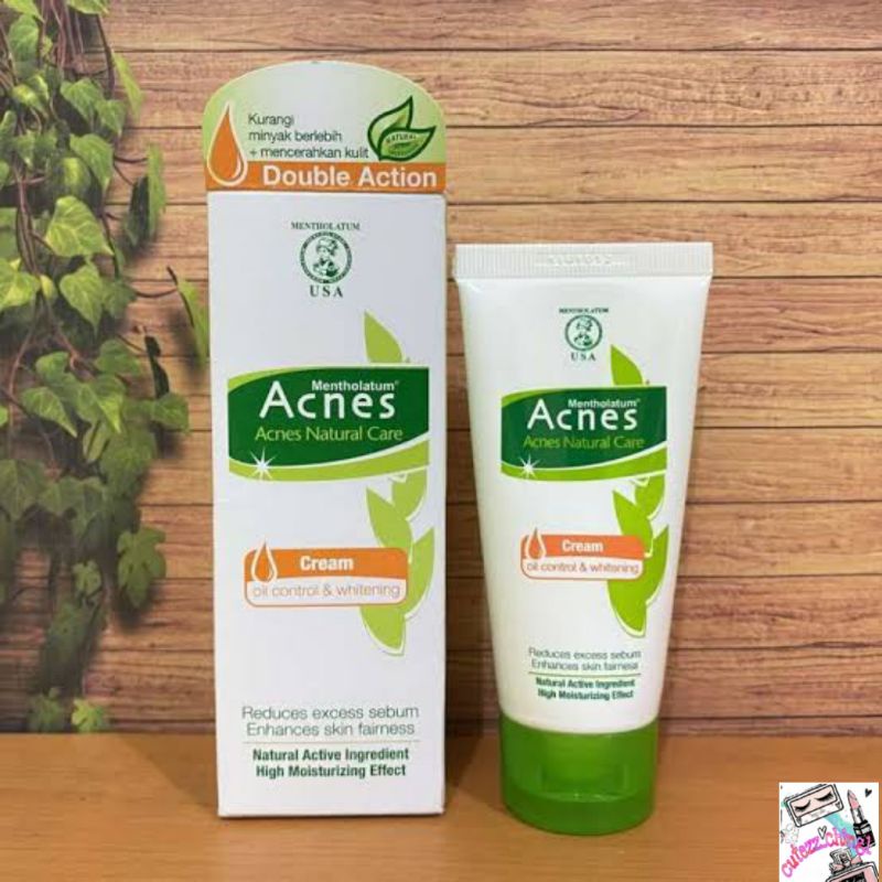 ☃Cutezz_Ching1☃Acnes Natural Care Oil Control &amp; Whitening Cream 40g