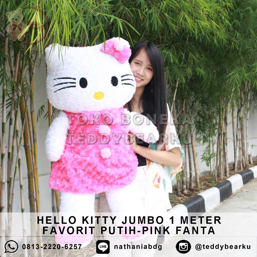 Boneka Hello Kitty Jumbo 1 Meter FAVORIT PREMIUM