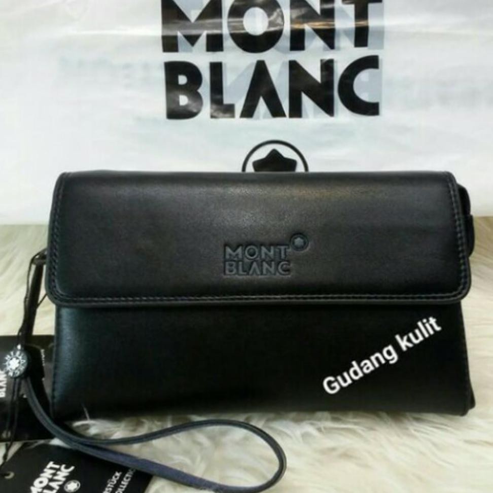 Paling Murah Handbag Pria Mont Blanc Hitam,Handbag Kulit,Tas Tangan,Tas Pria,Tas Jinjing,Tas