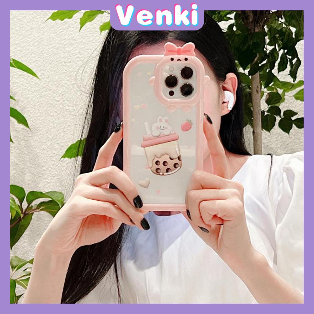 iPhone Case Silicone Soft Case Clear Case Airbag Shockproof Protection Camera Varnish Feel Bunny Cartoon Cute Compatible For iPhone 11 Pro Max 13 Pro Max 12 Pro Max 7Plus xr XS Max