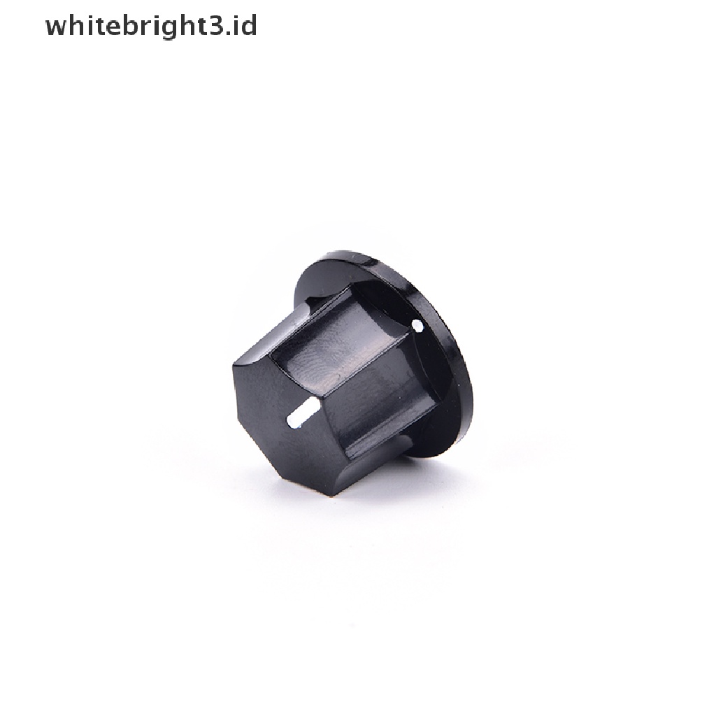 (whitebright3.id) 3pcs Knob Kontrol volume Bahan Plastik Warna Hitam Gaya vintage Untuk Gitar jazz / bass