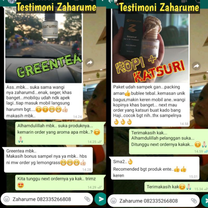 Parfum mobil dan pengharum ruangan 100% Non Alkohol, pewangi ruangan &amp; lemari aromaterapi Zaharume