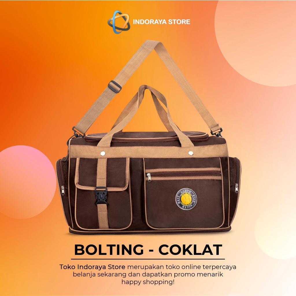 Tas Pakaian Jumbo 40 Liter Travel Bag Mudik Trevaling Original Top Leader