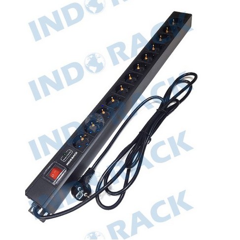 Indorack Aksesoris Power Distribution Unit 12 Outlet Germany