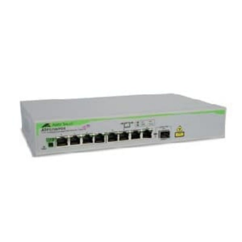 ALLIED TELESIS AT-FS708/POE 8 PORT POE + 1 PORT SFP SWITCH UNMANAGED