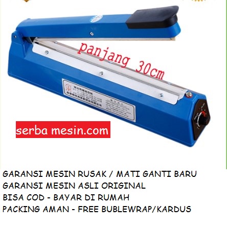 [ GARANSI MESIN MATI GANTI BARU ] Alat Press Plastik Impulse Sealer 20 CM mesin Perekat plastik 20 C
