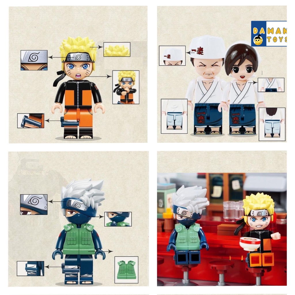 URBANZENT - Keeppley Naruto Shippuden Ichiraku Yile Ramen Shop Bricks