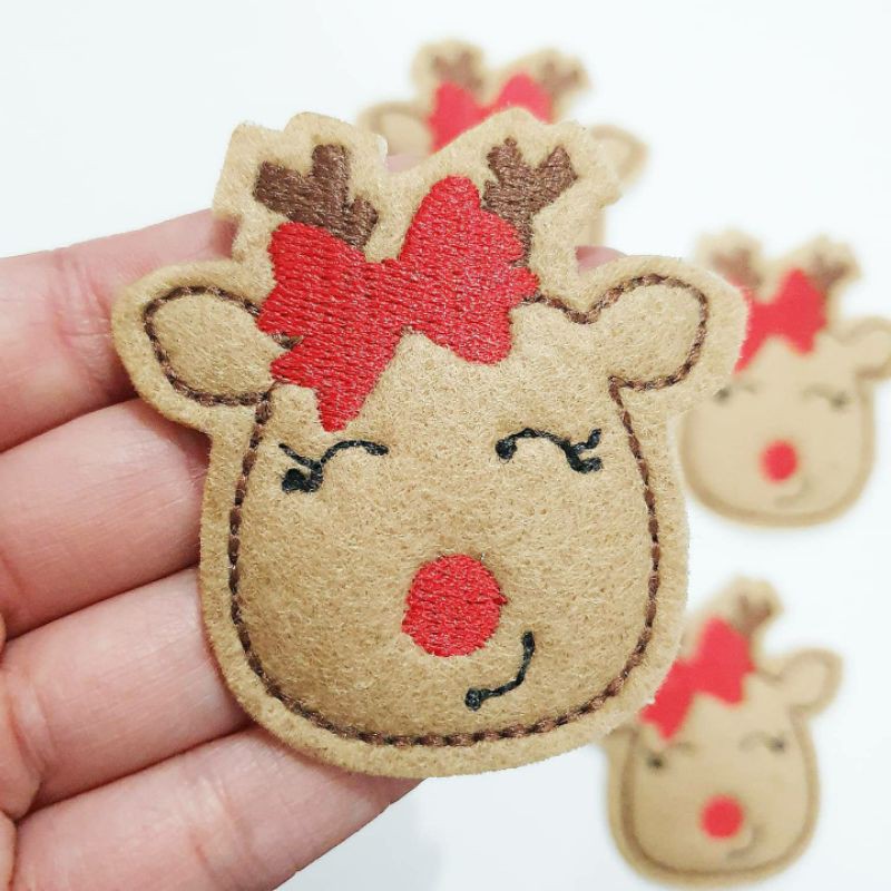 Patch Christmas/Patch Bordir Christmas/Patch Rusa