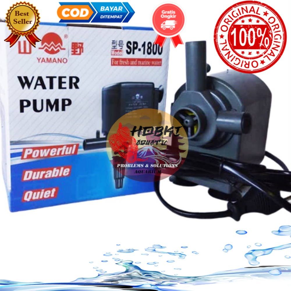SP-1800 Yamano Pompa Air Aquarium Celup Kolam Pump Akuarium sp1800 TERMURAH
