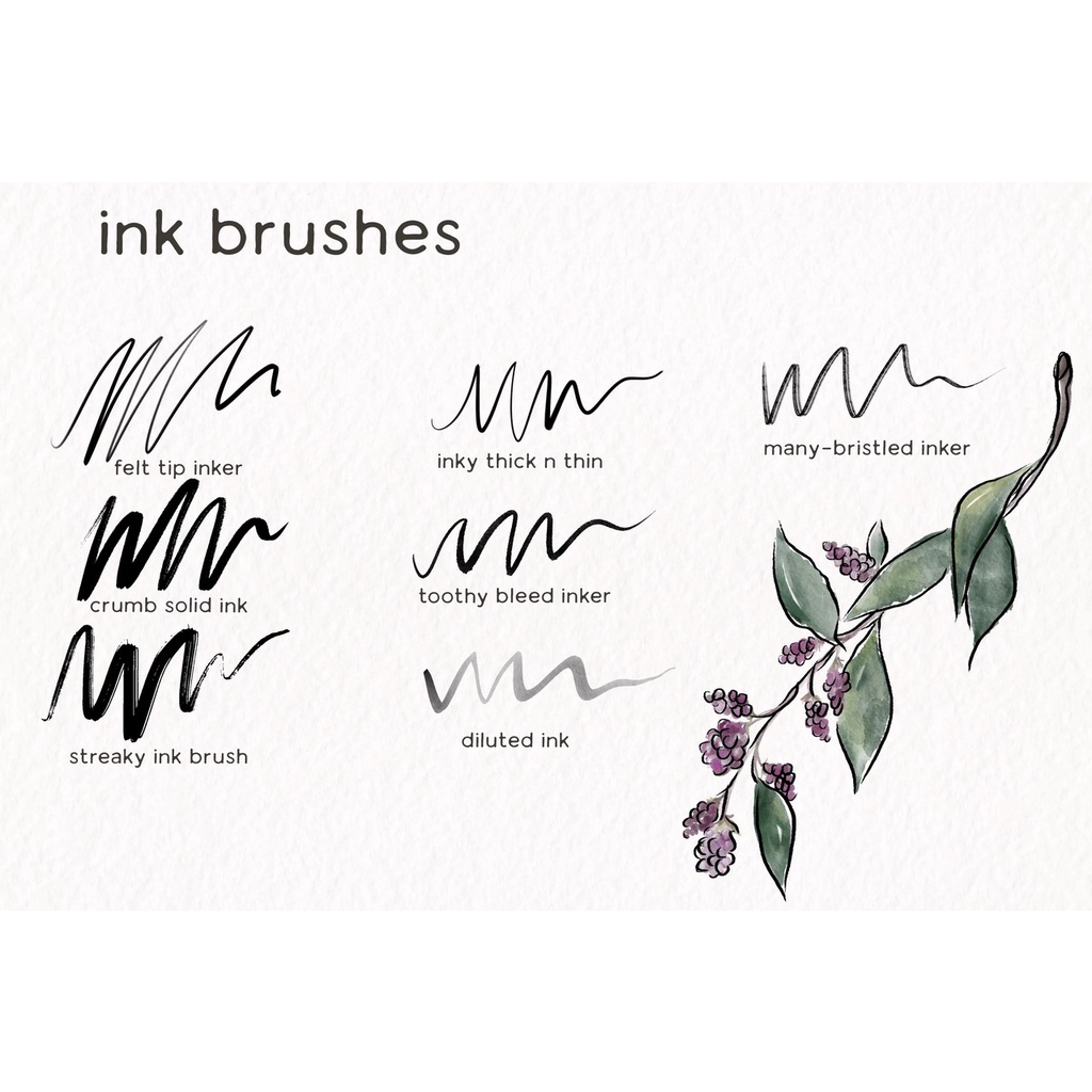 Procreate Brush - Ink &amp; Watercolor Brushes