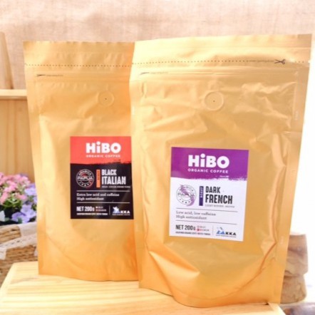 Hibo, Organic Coffee Black Italian 200gr