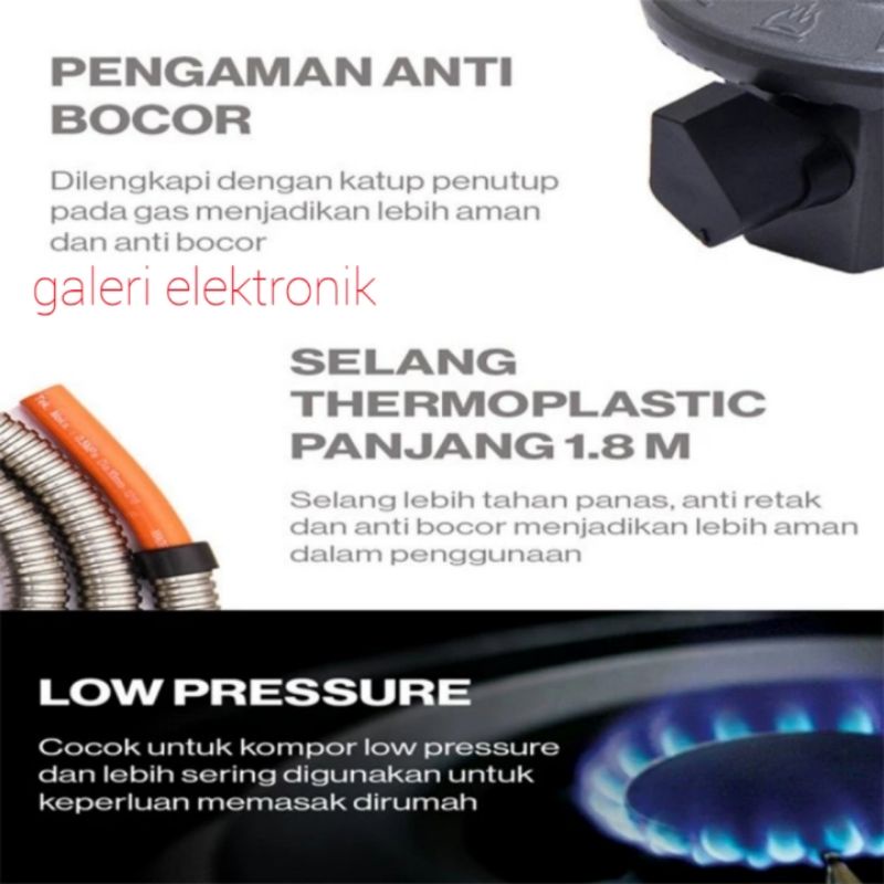 Selang gas paket meter,Regulator Rinnai anti tikus,anti karat SNI