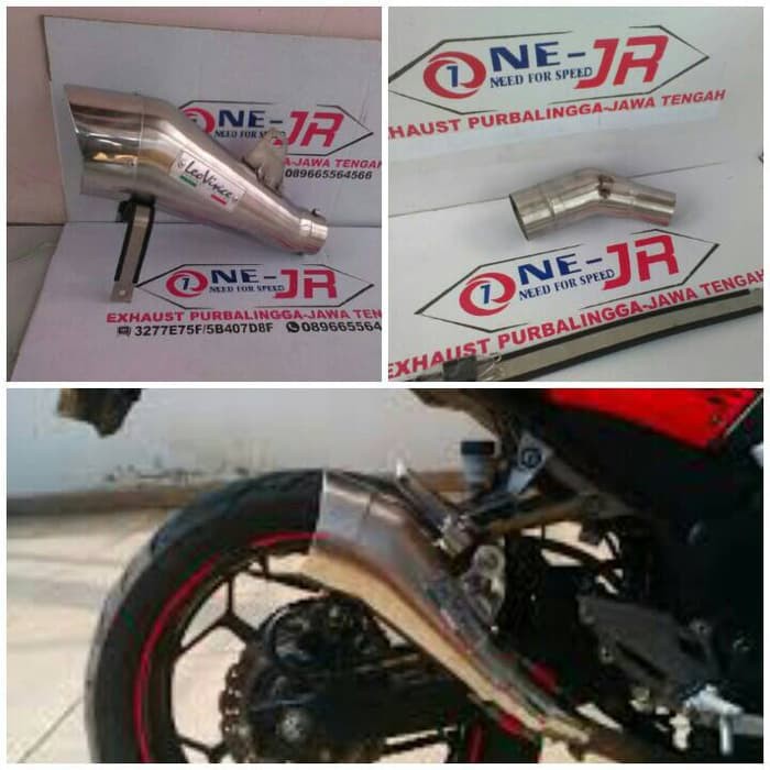 BARANG TERBAIK knalpot racing LEO VINCE COBRA TITAN,FOR NINJA 250 FI/KARBU racing balapan standar