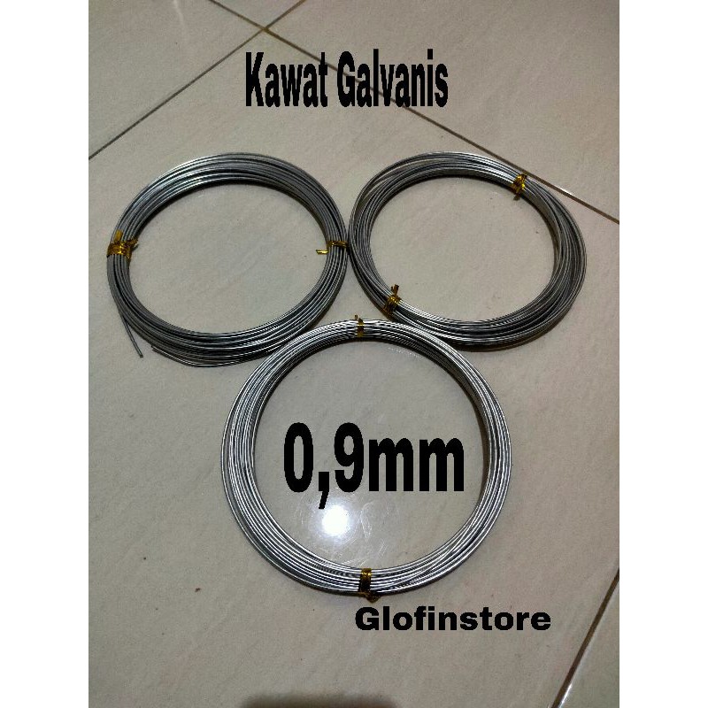 Kawat Galvanis diameter 0,9mm per 1kg