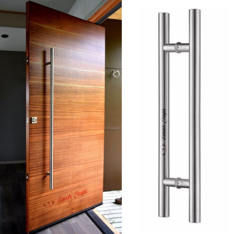 handle pintu baut tembus 100cm 80cm gagang tarikan pintu stainles mewah murah