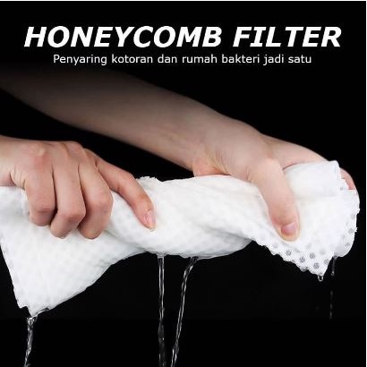 Filter Honeycomb Sarang Lebah Penyaring Pembersih Air Akuarium & Kolam