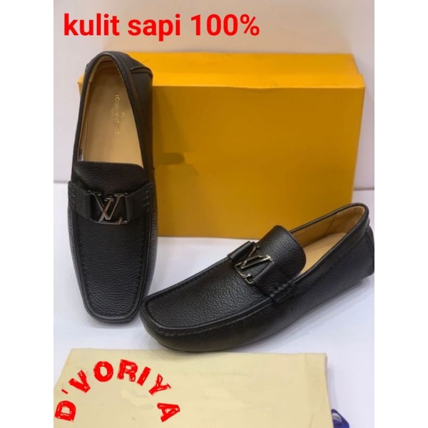 sepatu kulit murah / sepatu pantopel casual / sepatu kantor formal keren kasual pantofel / bayar di tempat cod / loafers santai