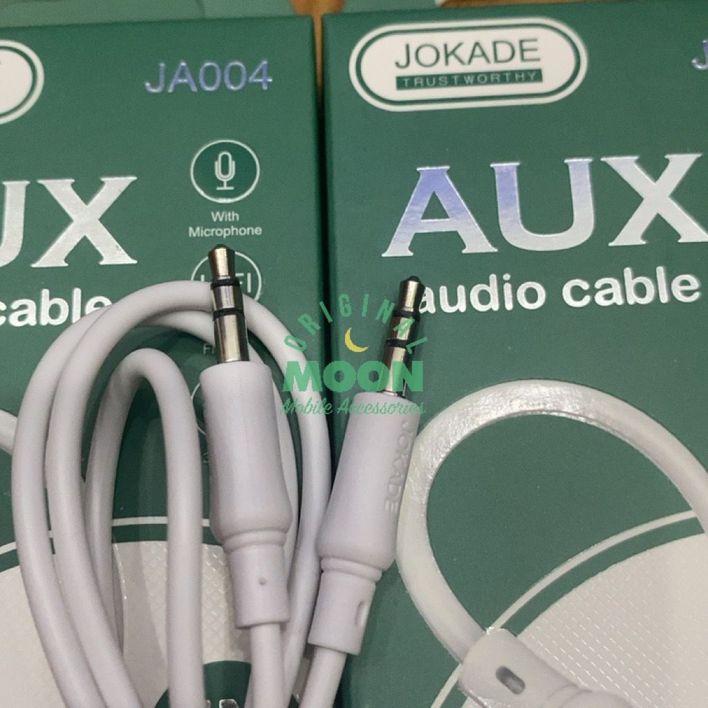 JOKADE Kabel Aux Audio 3.5mm for Car Mobil Audio Flat