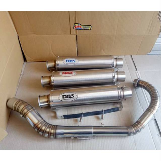 knalpot dbs satria fu leher full cacing