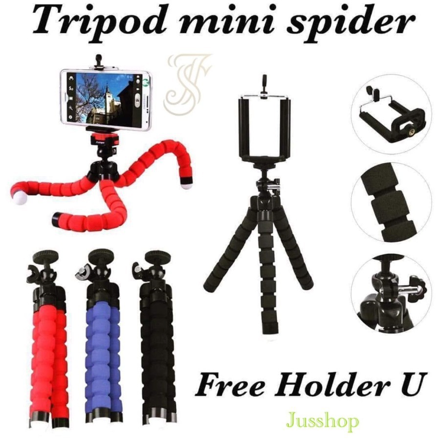 Tripod Mini Gorilla Spider + Holder U / Spider Gorillapod